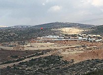 Construction and settlement cultivated area in Nahlei Tal outpost (December 2016). © Photo by OCHA