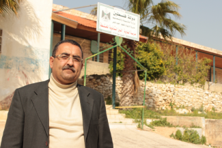 Adnan Hussein, Principal at a village school near Nablus