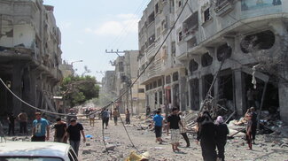 Ash Shuja’iyeh area, Gaza City, August 2014. Photo by OCHA