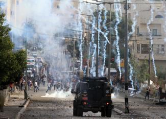 Clashes at the northern entrance of Bethlehem city (Rachel’s Tomb), 13 October 2015. Photo by Ahmad Mezher