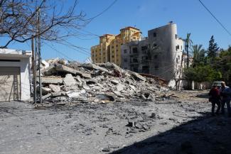 Building destroyed on 5 May 2019, Gaza City. ©  Photo by OCHA