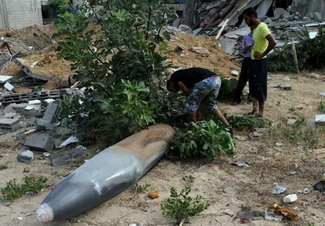 Explosive Remnants of War (ERW) represent a signifcant risk for civilians, especially IDP’s farmers, aid workers and children, and hamper humanitarian operations all over the Gaza Strip. Photo by UNMAS