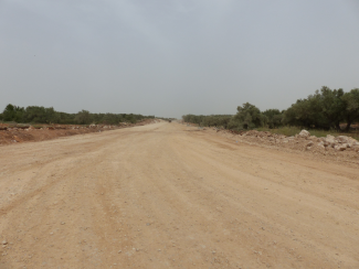 An Nabi Elyas bypass road under construction, April 2017. © Photo By OCHA