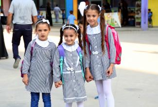 Beginning of new year at UNRWA school, Gaza. © Photo Credit: Khalil Adwan/ UNRWA