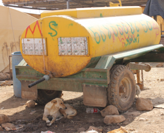 Archive picture: Water tank, Al Hadidiya, 2012
