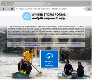 Screenshot: Winter Storm Online System