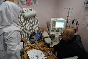 Kidney Dialysis Unit at Ar Rantisi hospital in Gaza, January 2018. © Photo by OCHA Kidney Dialysis Unit at Ar Rantisi hospital in Gaza, January 2018. © Photo by OCHA