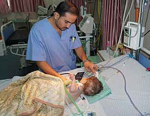 Nursery at Al Rantisi Hospital operating on backup generators, Gaza city, July 2017. © Photo by OCHA Nursery at Al Rantisi Hospital operating on backup generators, Gaza city, July 2017. © Photo by OCHA