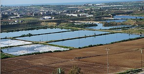 North Gaza Sewage lagoons. Photo by OCHA, 2017 North Gaza Sewage lagoons. Photo by OCHA, 2017