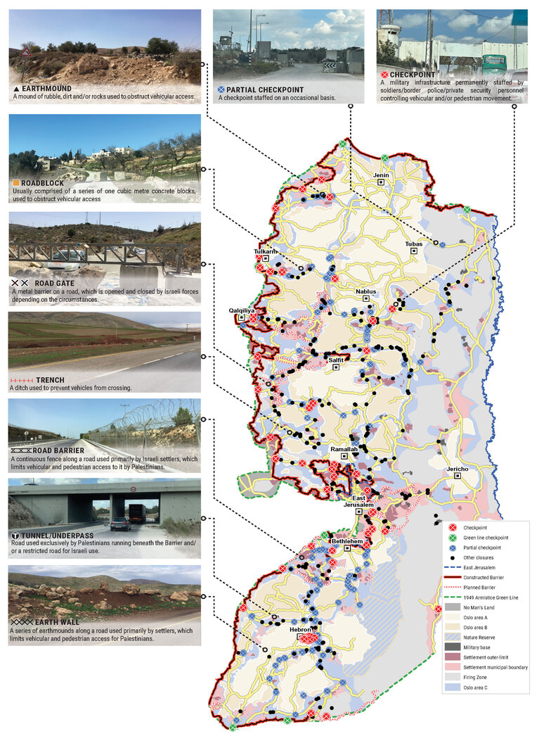 UN has documented 645 Israeli movement obstacles within the West UN has documented 645 Israeli movement obstacles within the West