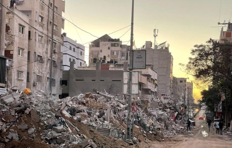 Destruction in Gaza following Israeli strike May 2021 ©Photo by Hazem al Abyad for OCHA