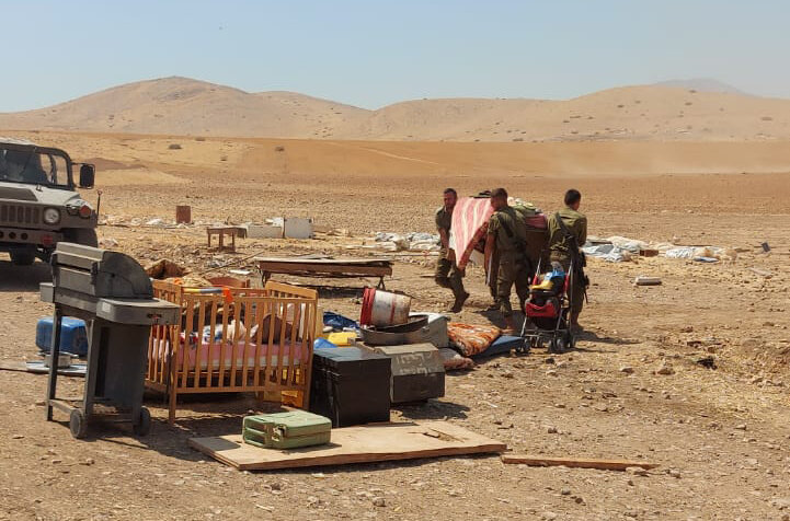 Demolition in Humsa Al Bqai'a, 7 July, photos by the community for OCHA