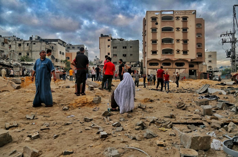הרס בעזה לאחר תקיפה אווירית ישראלית במאי 2021 © צילום – מוחמד לוּבָּד