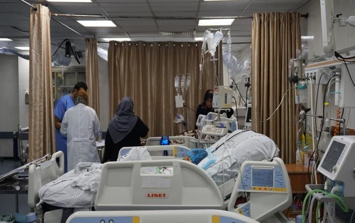 A hospital in Gaza following the ceasefire. Photo by OCHA, 22 May 2021