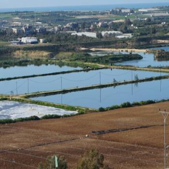 North Gaza Sewage lagoons. Photo by OCHA, 2017