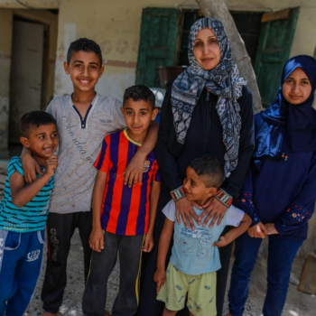  “Finally, we could eat real food!” With the help Intisar received, she could start providing her family with varied, healthy food. Photo by Mohamed Reefi for CRS