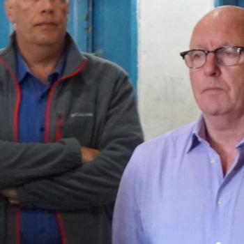 Jamie McGoldrick, the Humanitarian Coordinator of the occupied Palestinian territory, visiting the Gaza Strip (archive picture, 2018)